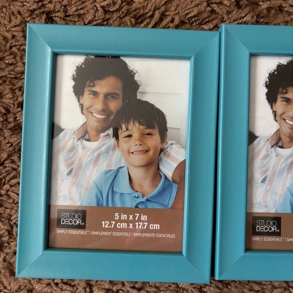 Studio Decor Turquoise Picture Frames Light Blue Bundle Lot 5x7
